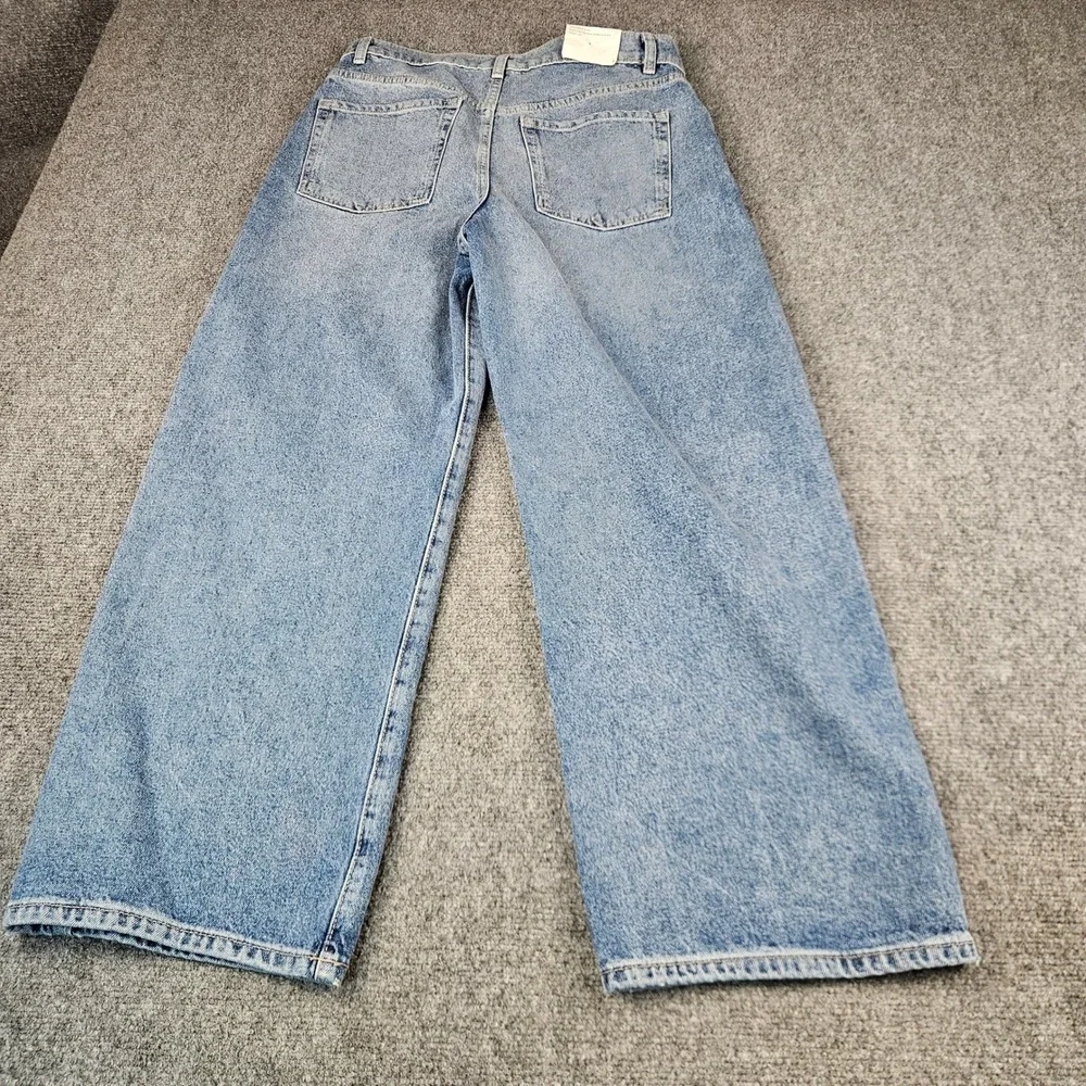Jason Wu Jaime Barrel Ankle Jeans Super High Rise Light Wash Denim Size 2/27